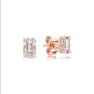 LUMINOUS ICE STUD EARRINGS, PANDORA ROSE™ 287567CZ